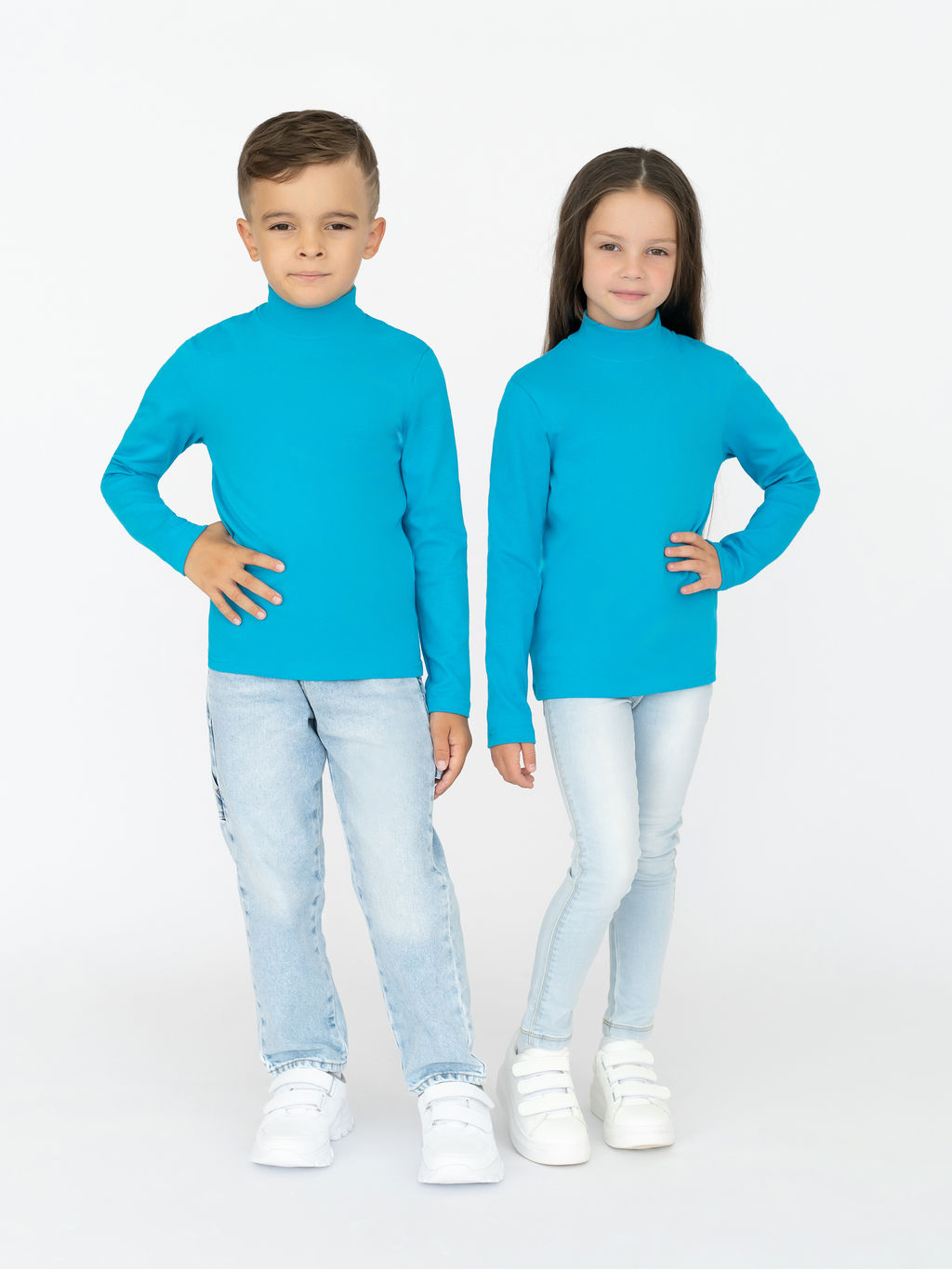 Джемпер-водолазка бирюза 645 (140, 72)