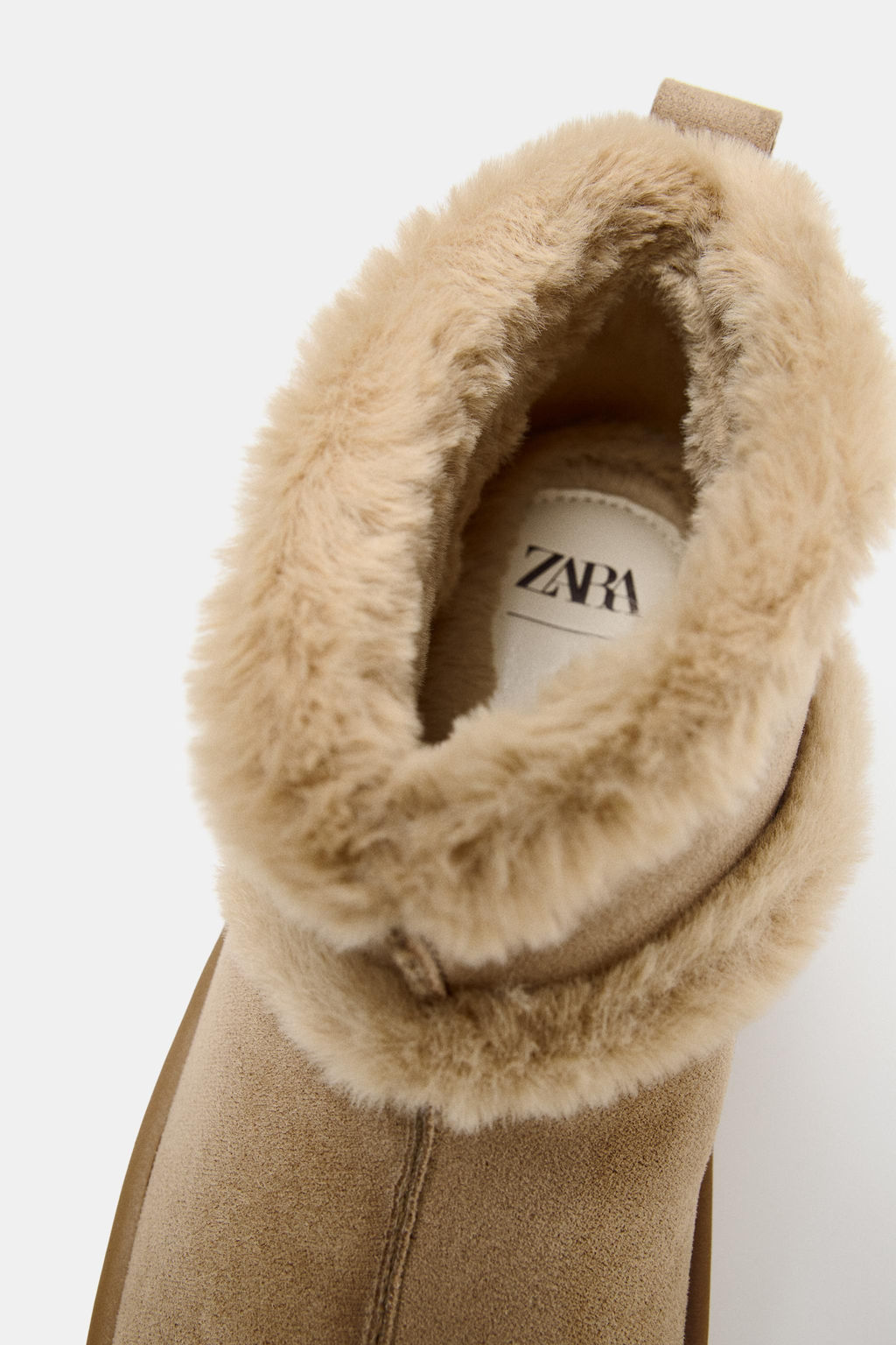 SOFT FAUX FUR ANKLE BOOTS - Zara фото 7