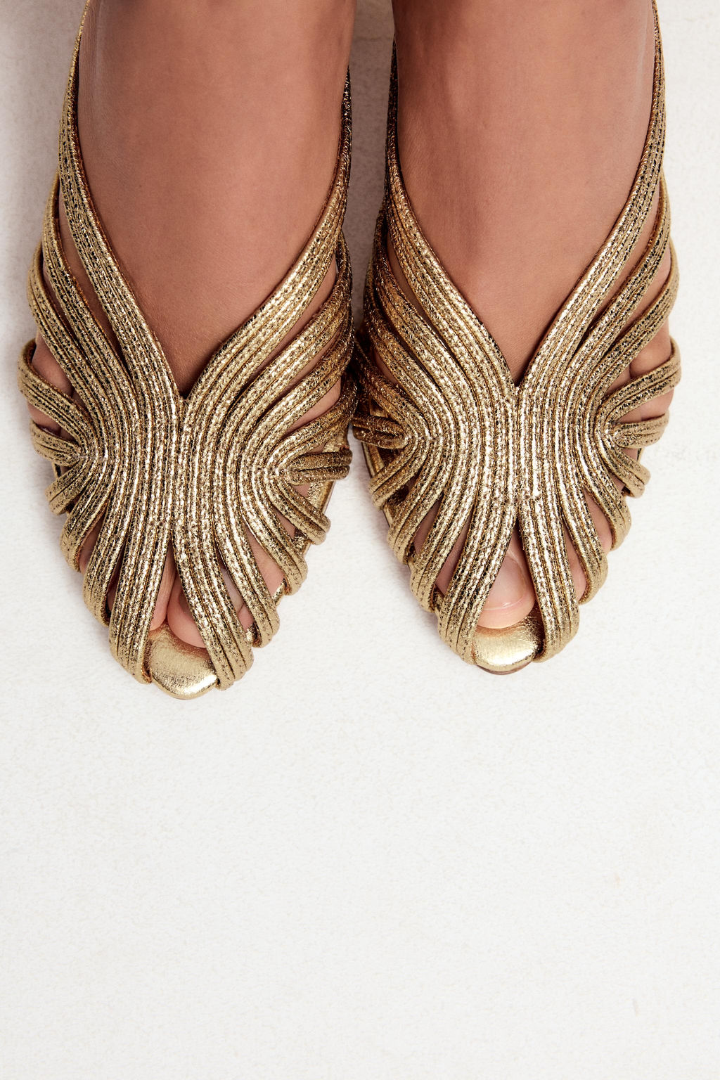 METALLIC STILETTO HEEL SANDALS - Zara фото 7