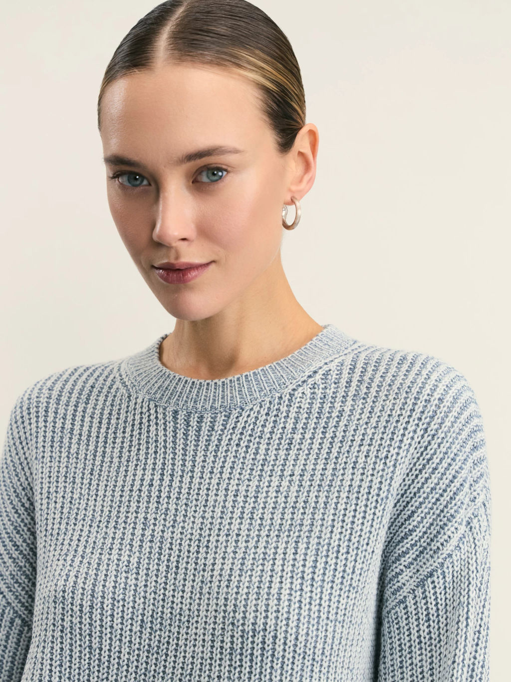 Джемпер свободного кроя крупной вязки / Zarina  фото 6