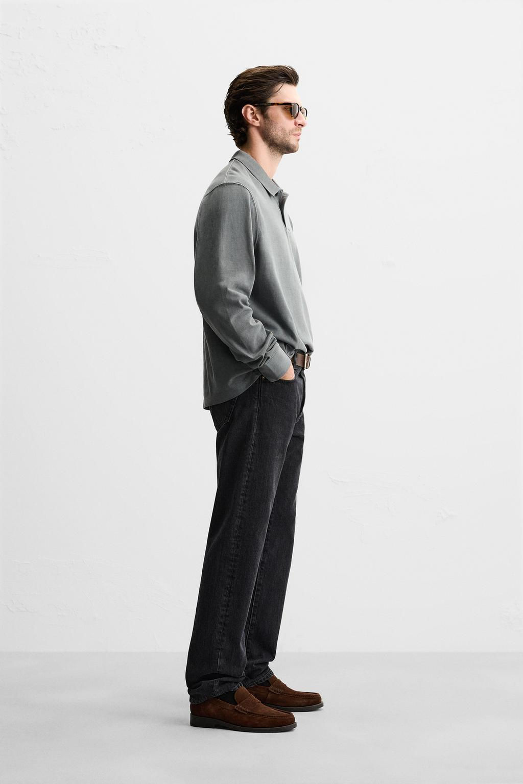 TEXTURED PIQUE POLO SHIRT - Zara фото 20