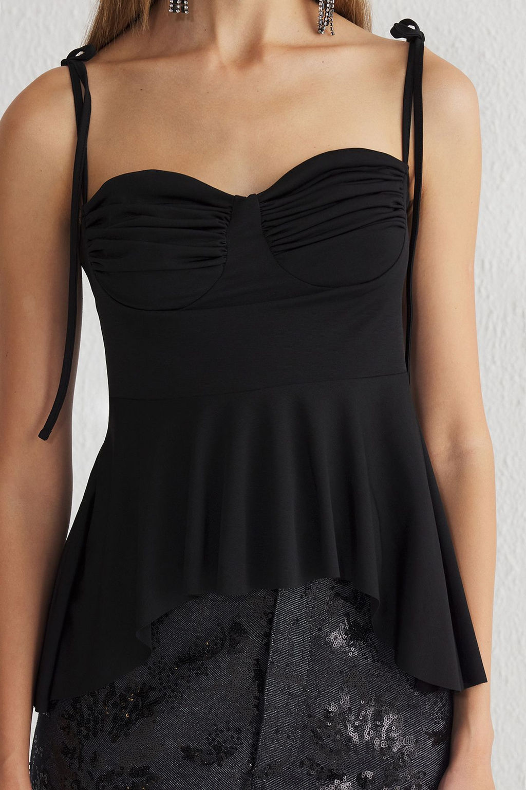 Siyah Gogus Detayl? Orme Bluz TPRSS25BZ00006