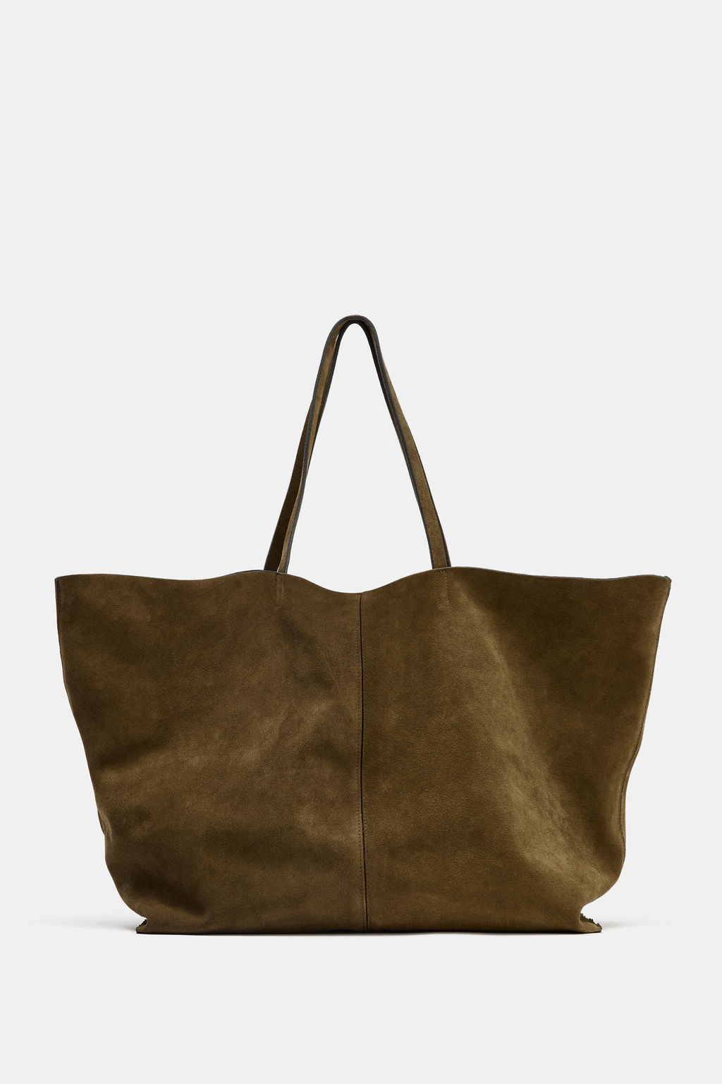 SPLIT SUEDE MAXI TOTE BAG - Zara фото 14