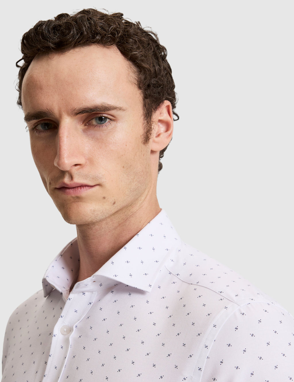 Beyaz Slim Fit Uzun Kollu G_mlek