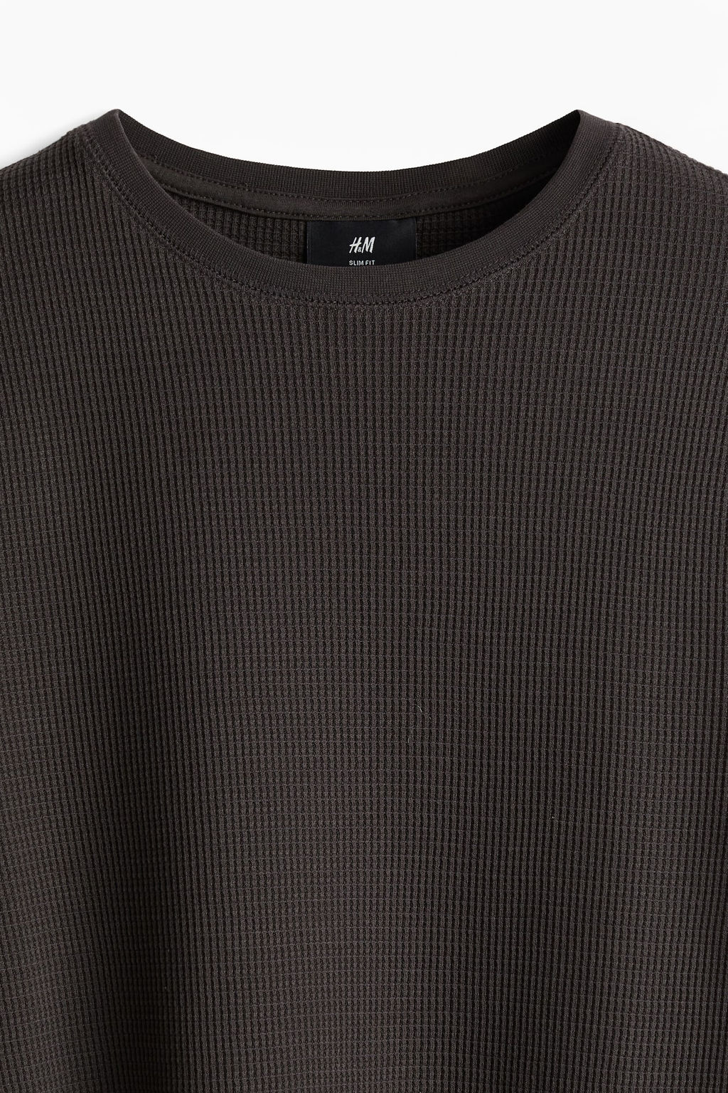 Camiseta en punto gofrado Slim Fit - H&m фото 7