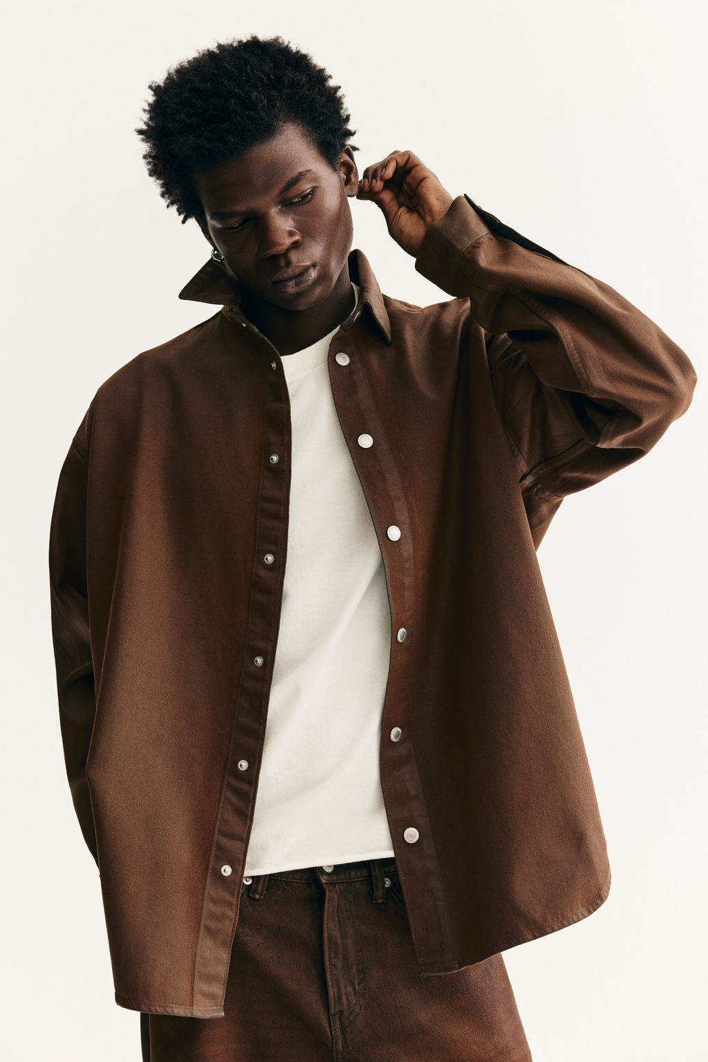Camisa denim Oversized Fit - H&m фото 5