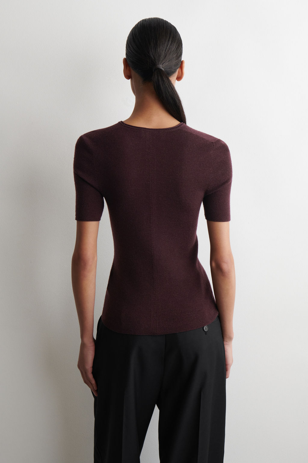 CAMISETA SIN COSTURAS DE LANA MERINO - H&m фото 9