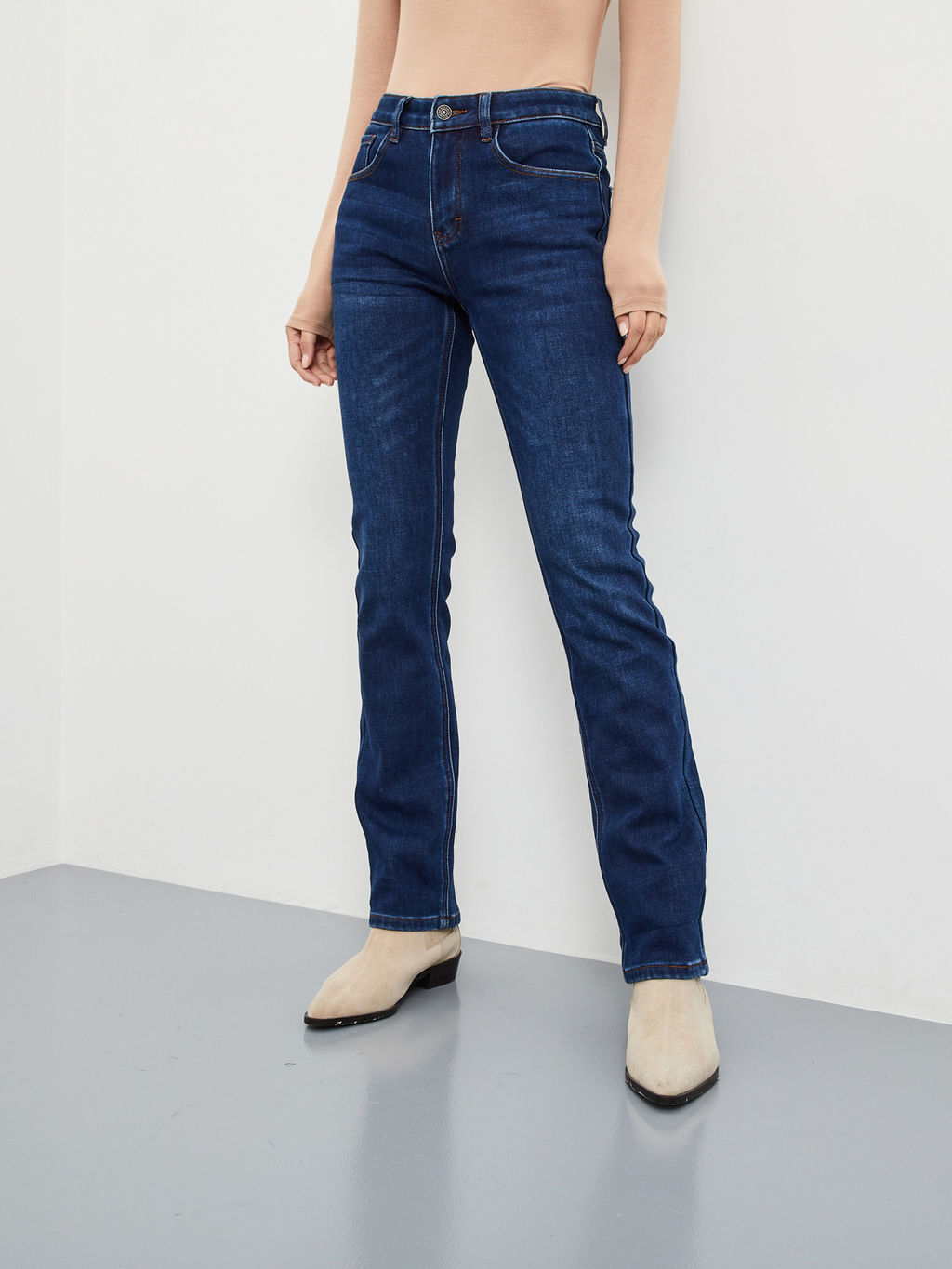 Утепленные Женские Джинсы Прямые - Mossmore фото 27