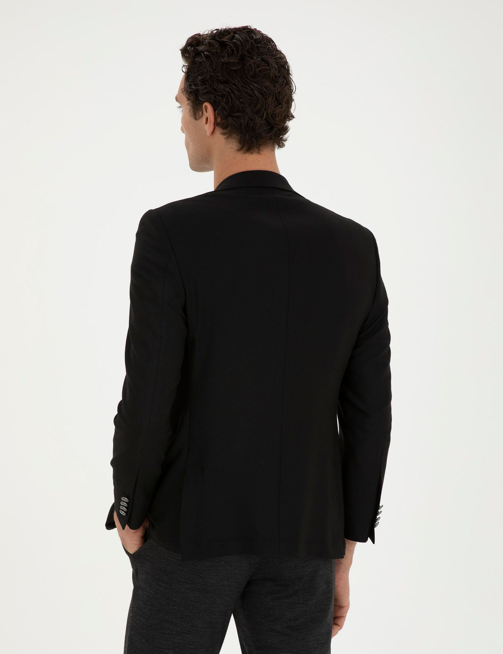 Siyah Slim Fit Blazer Ceket