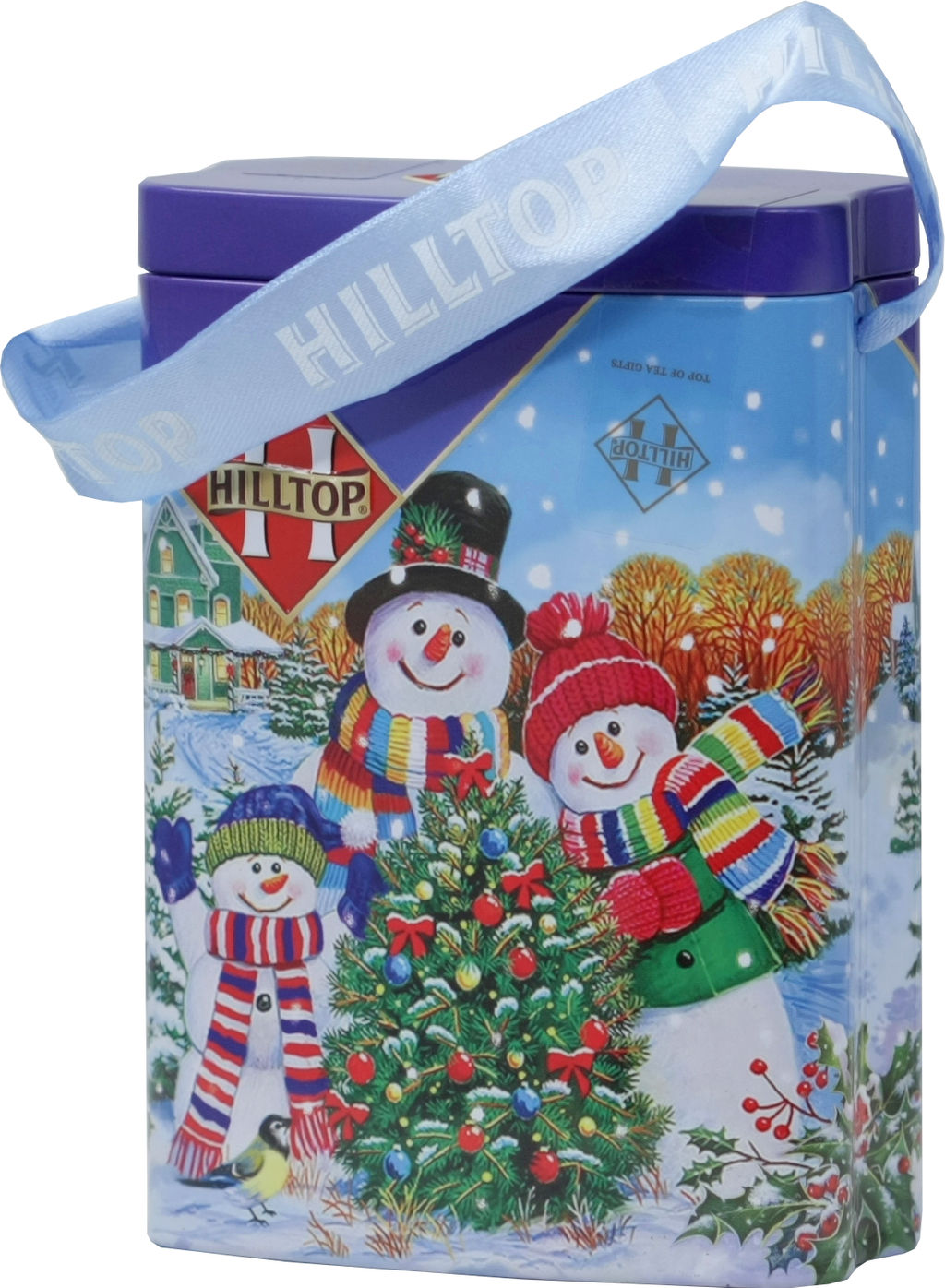 HILLTOP. Новый год. Мини-сумочка Веселые снеговики 30 гр. жест.банка