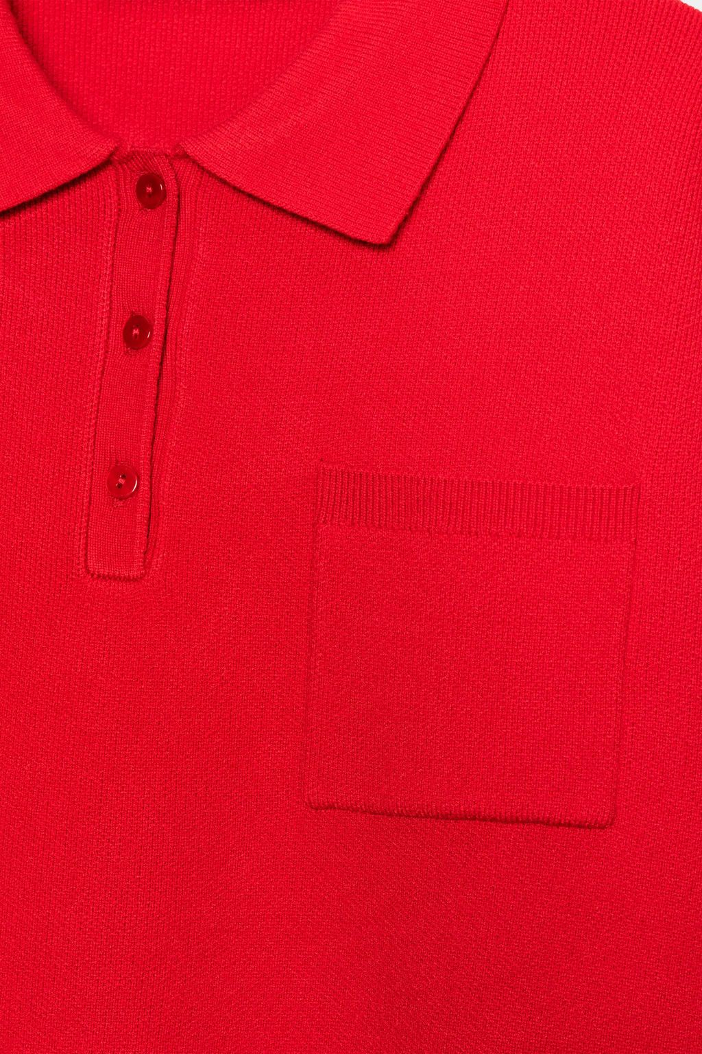 KNIT POLO SHIRT WITH POCKET - Zara фото 10