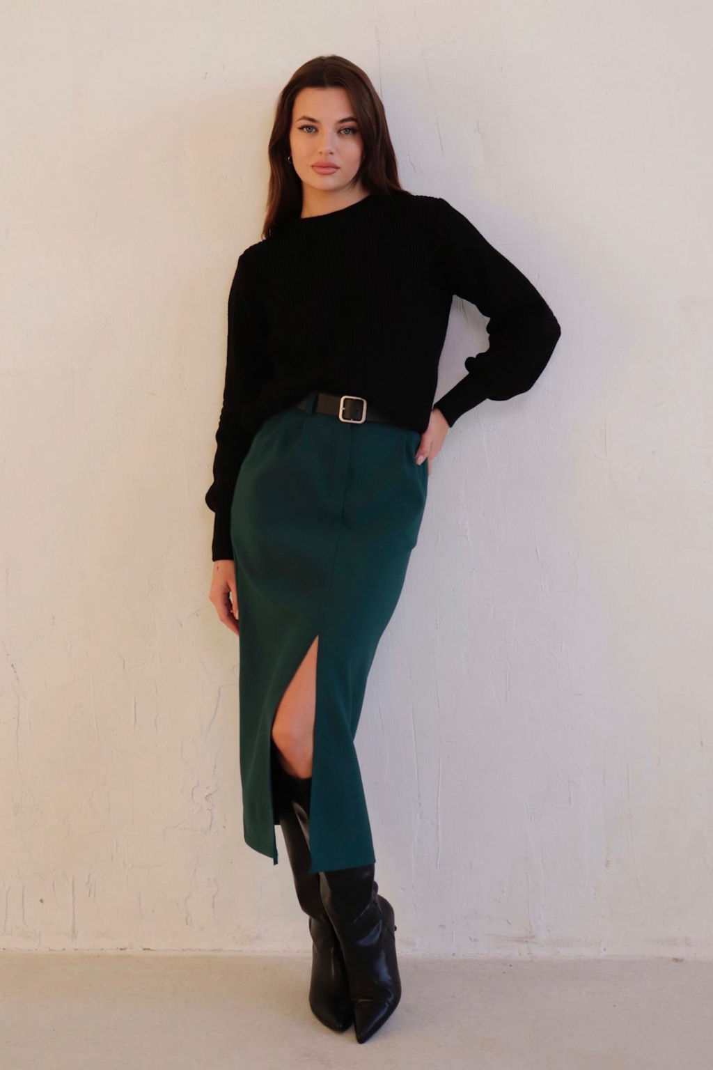 Юбка миди-макси с разрезом спереди - Martichelli фото 103