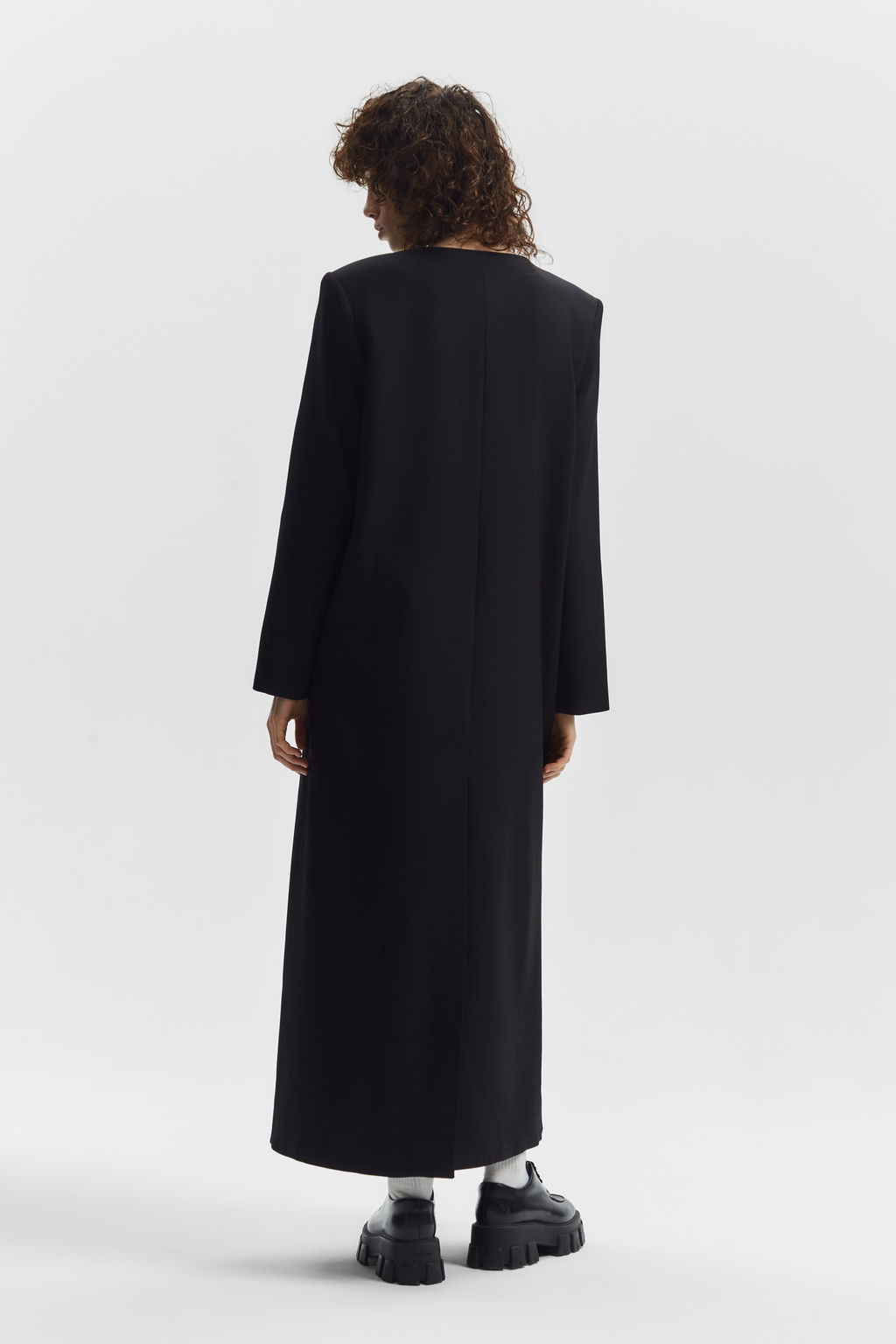 Плащ двубортный без воротника - Mollis фото 9