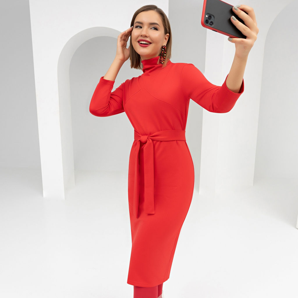 Платье, Свободные взгляды (красотка, с поясом) - Charutti фото 5