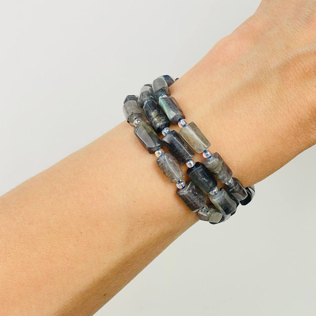 Бусины для украшений из Лабрадора 40 см