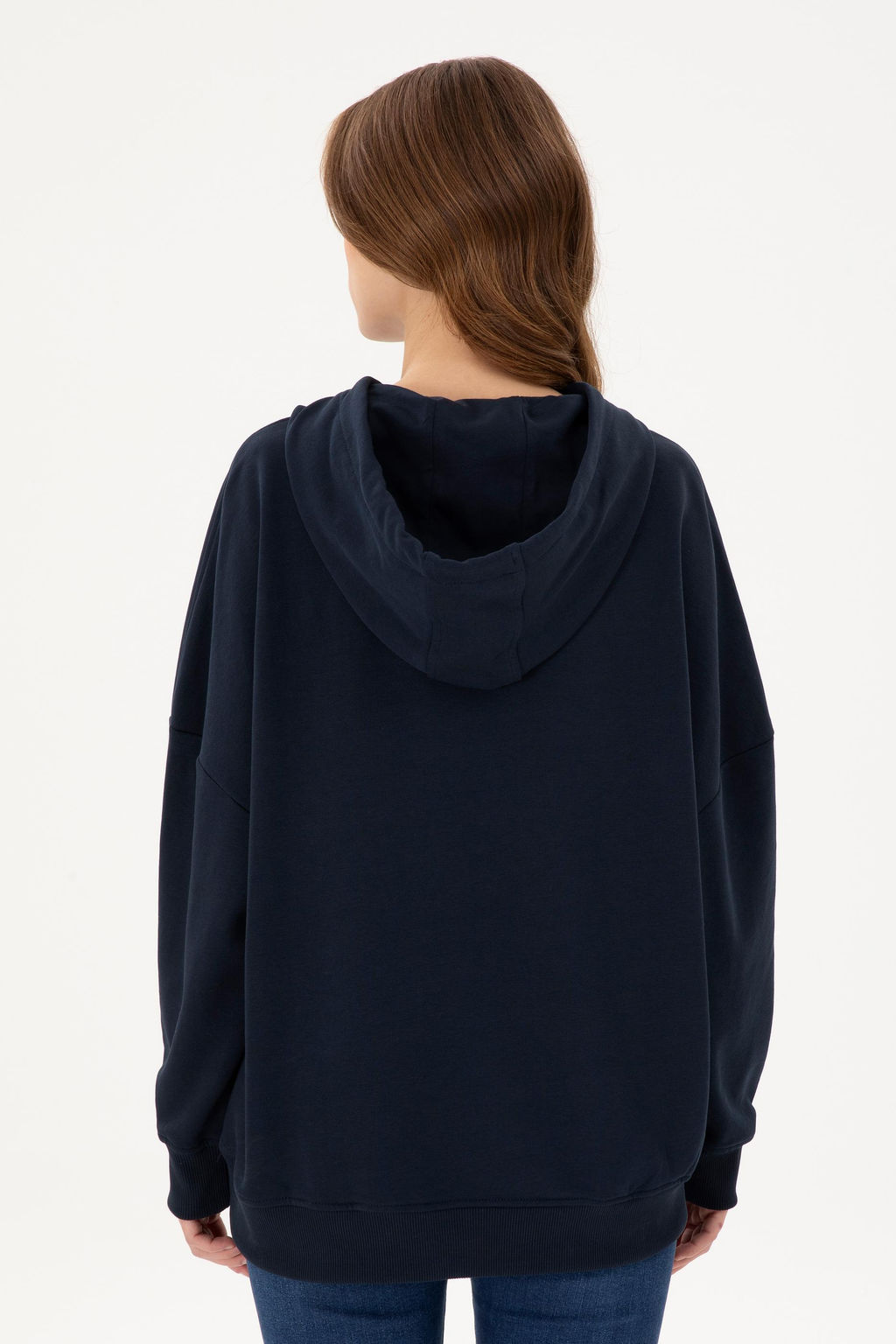 Женский темно-синий базовый свитшот Неожиданная скидка в корзине - U.s. polo assn фото 5