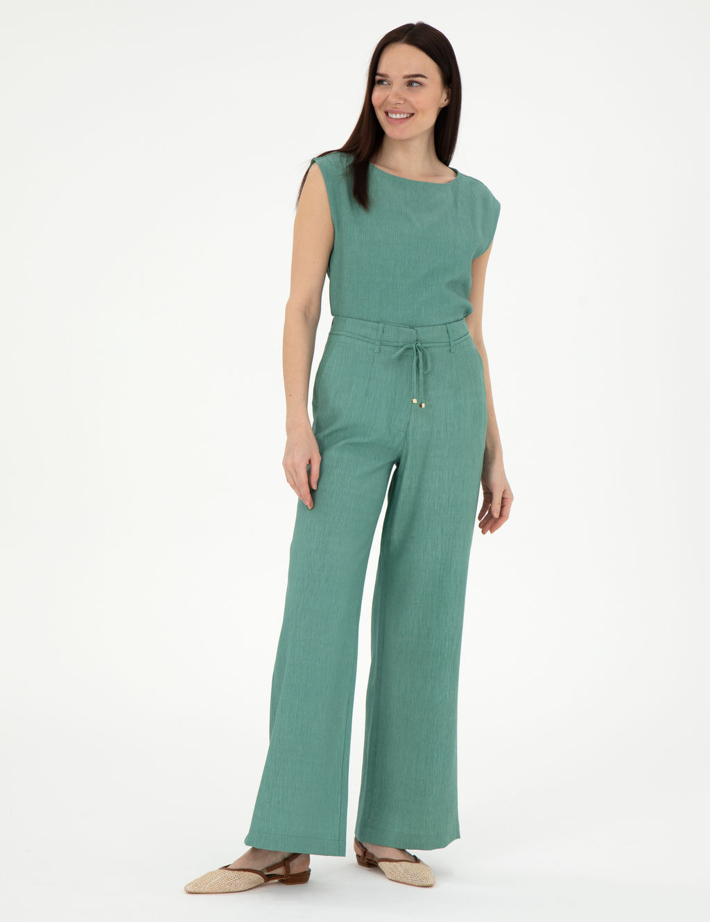 Ye_il Loose Fit Pantolon