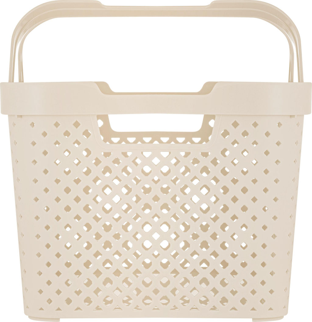 Корзина для хранения с ручками Plast Team STOCKHOLM 15л молочный туман РТ500310048,,