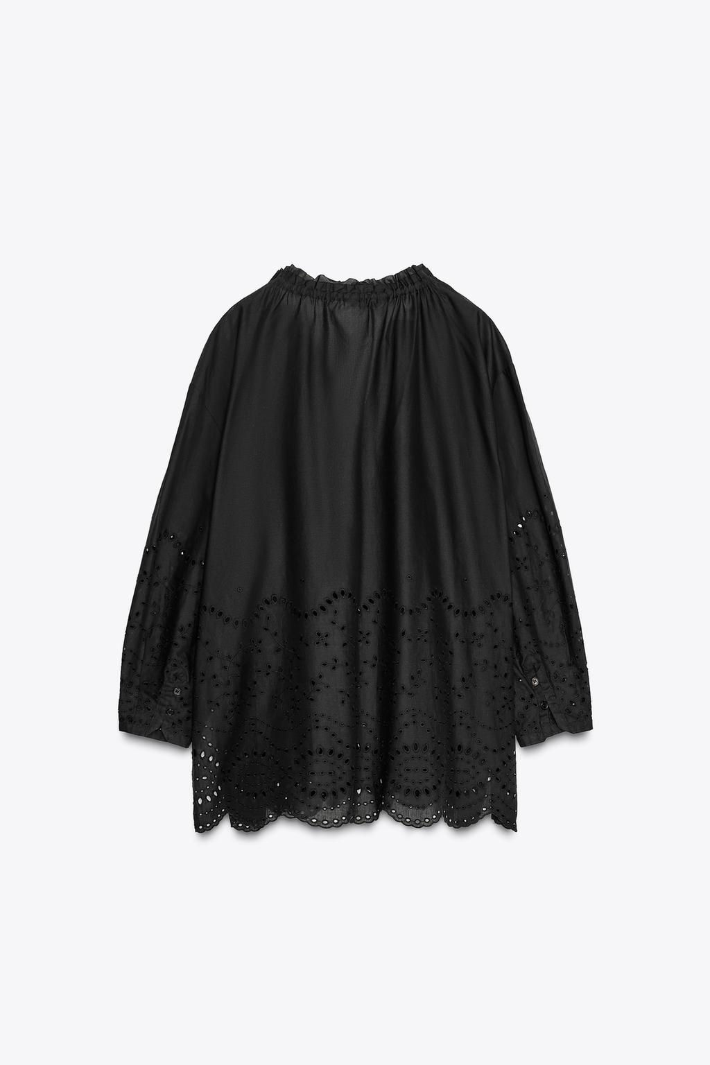 ZW COLLECTION EMBROIDERED BLOUSE - Zara фото 8