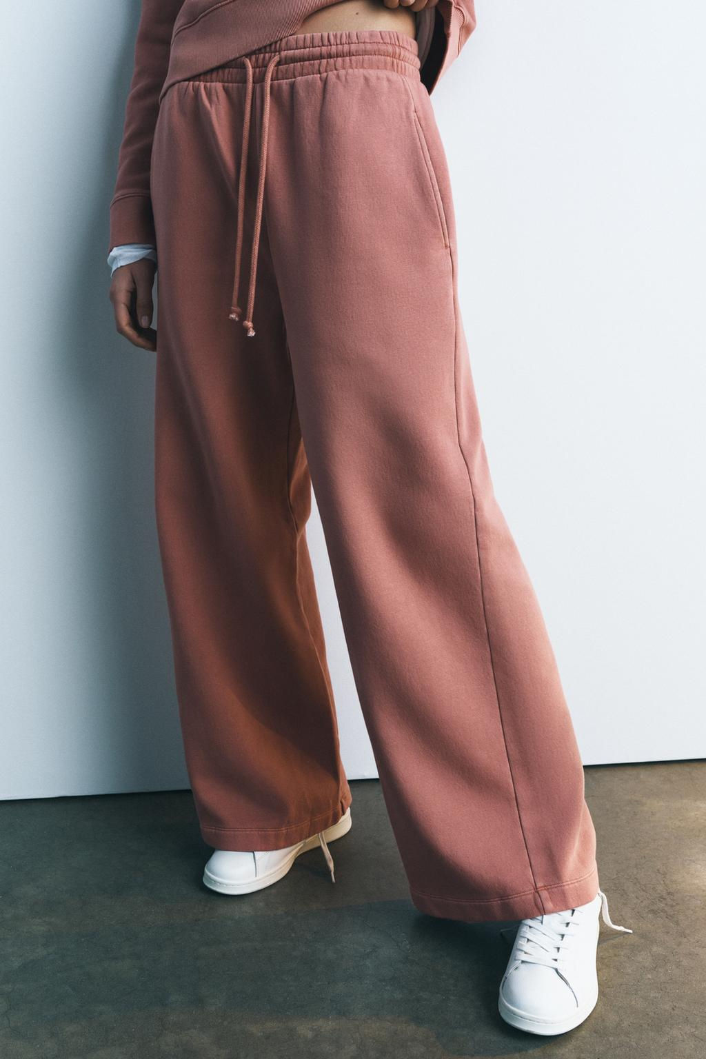FADED WIDE-LEG TROUSERS - Zara фото 14