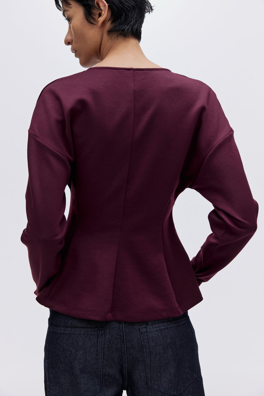 Top entallado efecto neopreno - H&m фото 7