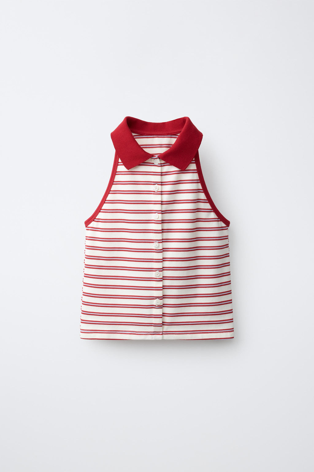 POLO PIQU? CUELLO HALTER / rayas - Zara фото 2