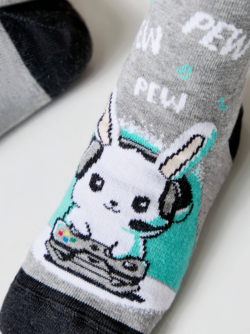 Цена за 2 пары Conte-kids Хлопковые носки "Веселые ножки" серый