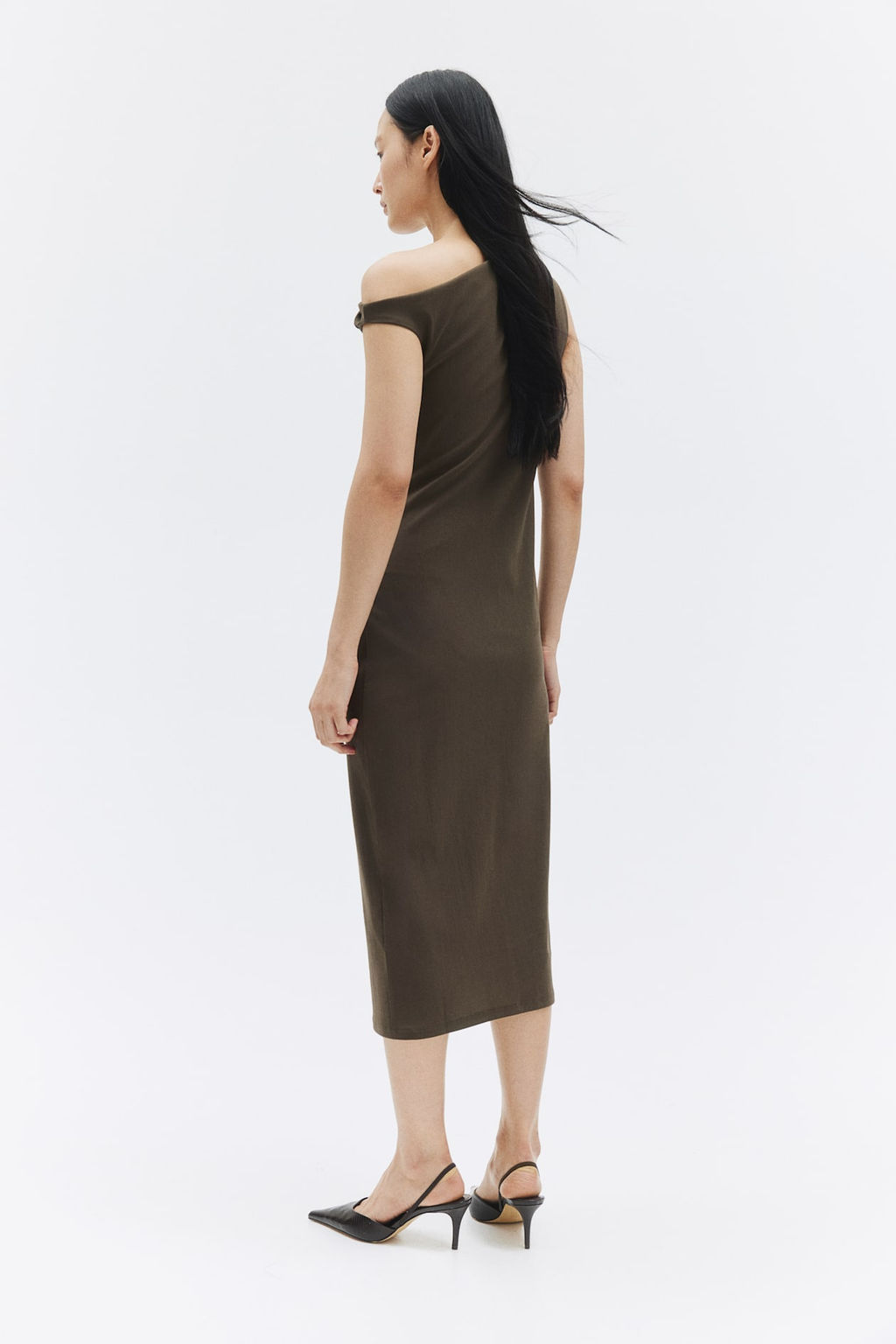 Vestido ajustado con diseno drapeado - H&m фото 4