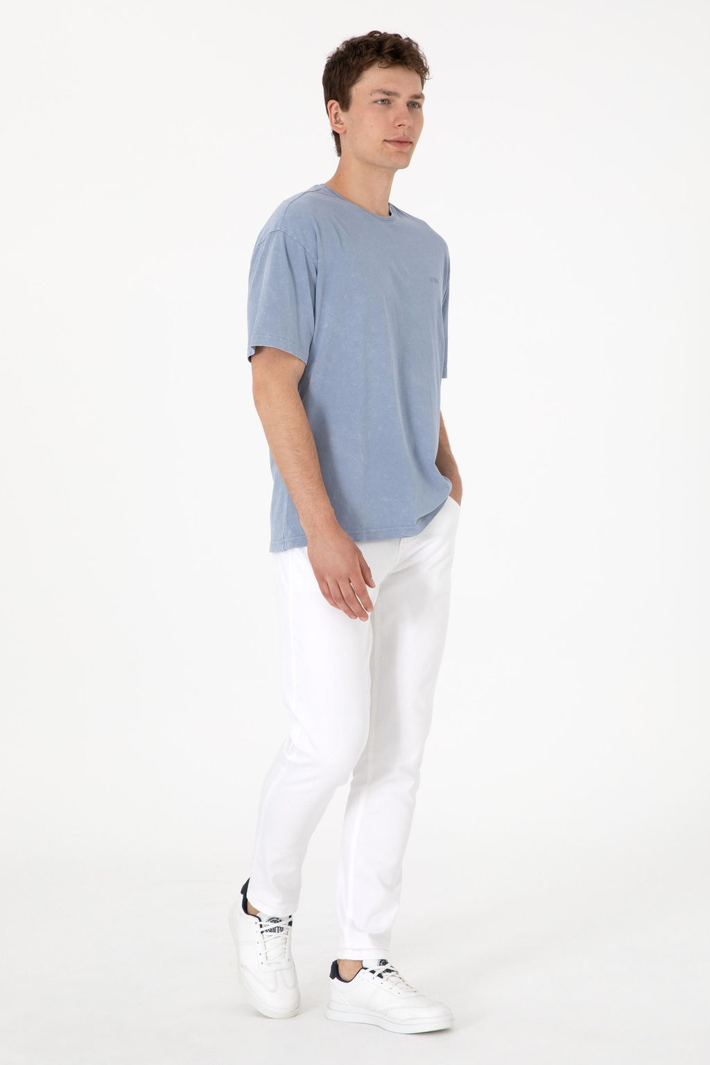 Erkek Comfort Fit Bisiklet Yaka Mavi Y_kamal_ Ti__rt Sepette S_rpriz _ndirim - U.s. polo assn фото 4