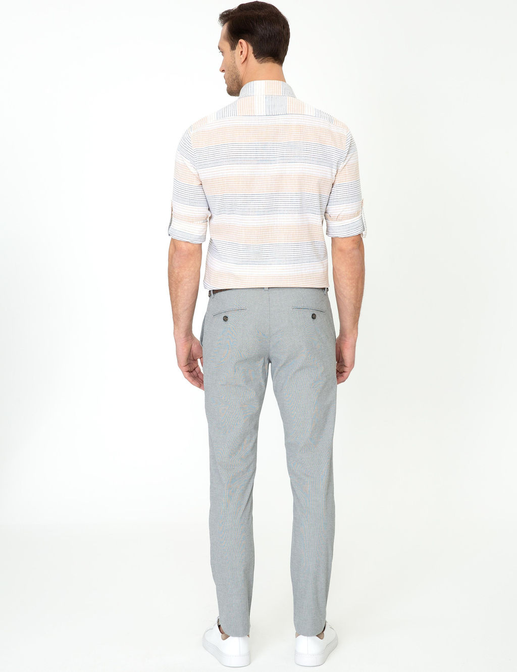 Черные зауженные брюки из плотной ткани - Cacharel фото 4