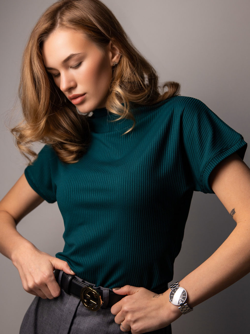 Футболка женская блузка КФ103 Изумруд от фабрики Спортсоло