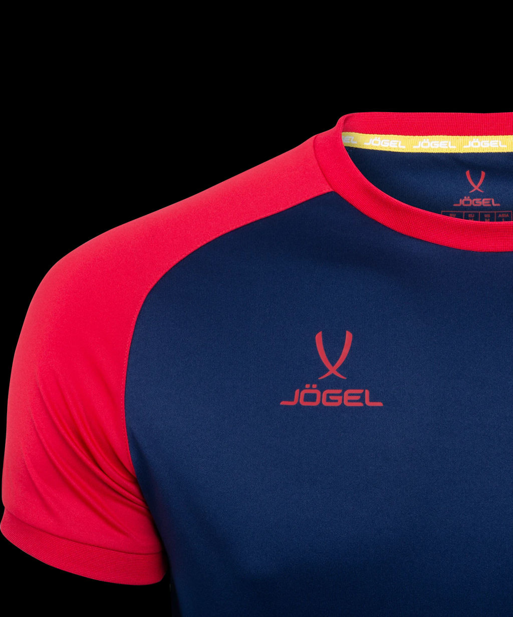 Футболка игровая JOGEL CAMP Reglan Jersey, темно-синий/красный