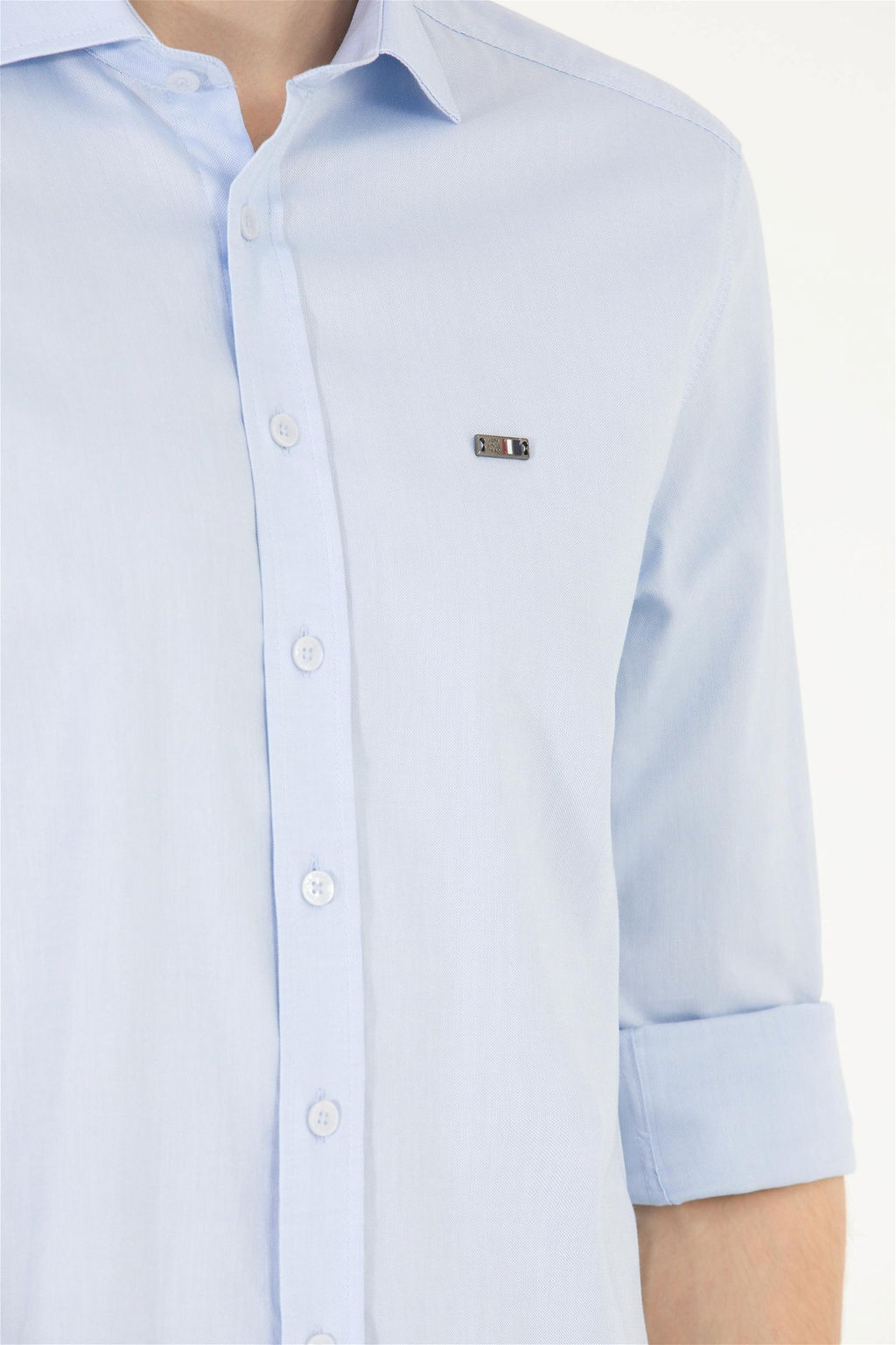 U. S. Polo Assn Мужская голубая базовая рубашка с длинным рукавом - U.s. polo assn фото 14