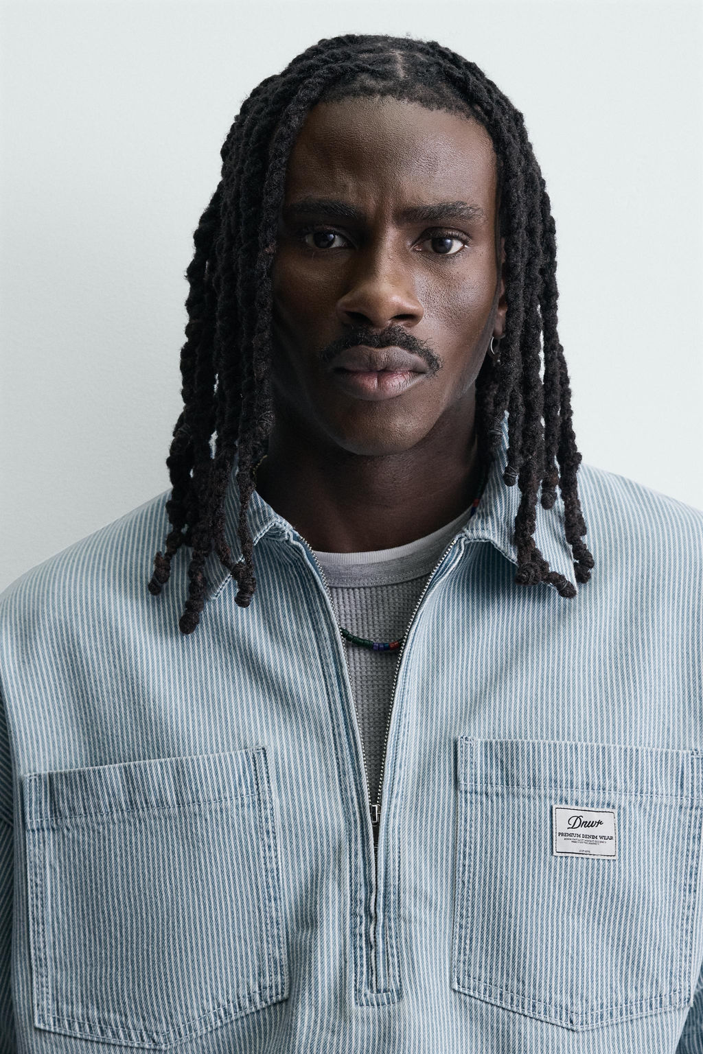 POLO BOXY FIT LAVADO RAYAS / Azul claro - Zara фото 5