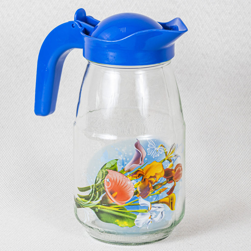 Набор 7пр (кувшин "Радуга" +6 стаканов) с деколью