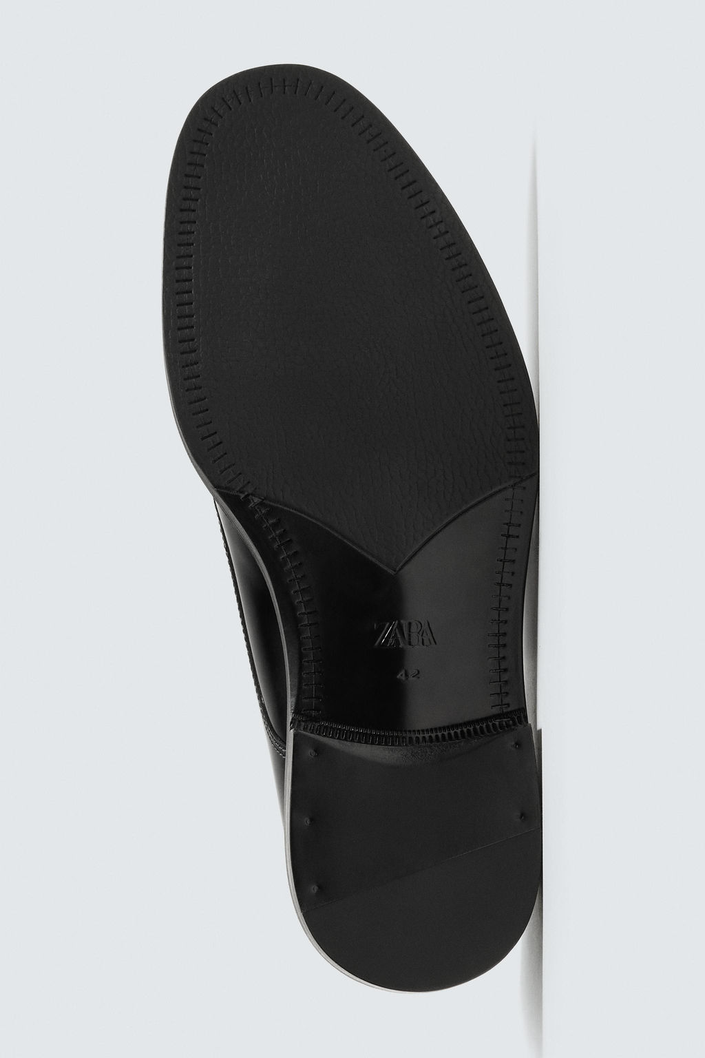 LEATHER DERBY SHOES - Zara фото 7