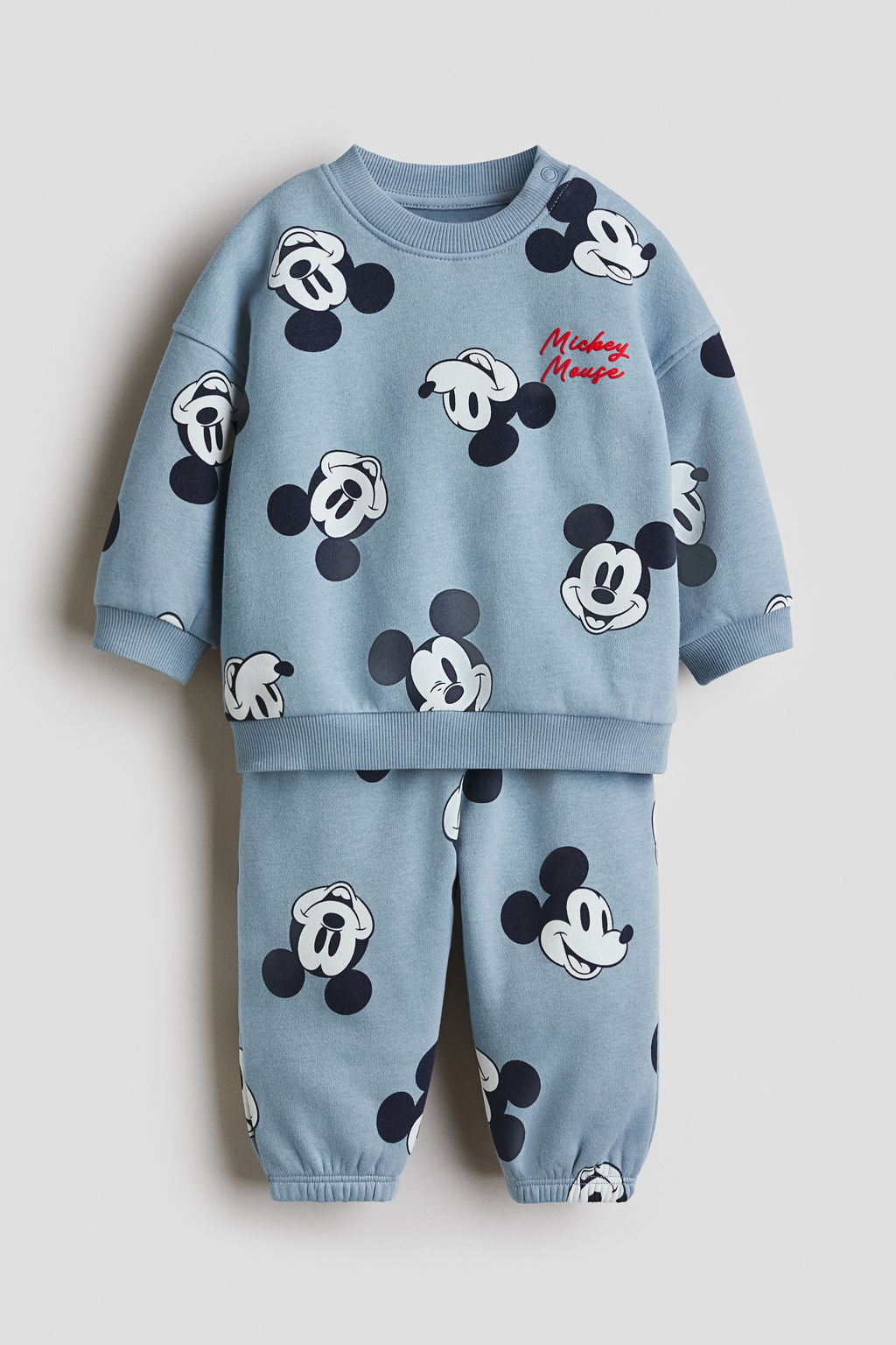Conjunto estampado de 2 piezas en tejido sudadera