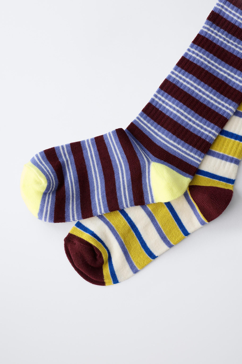 2-PACK OF STRIPED LONG SOCKS - Zara фото 3