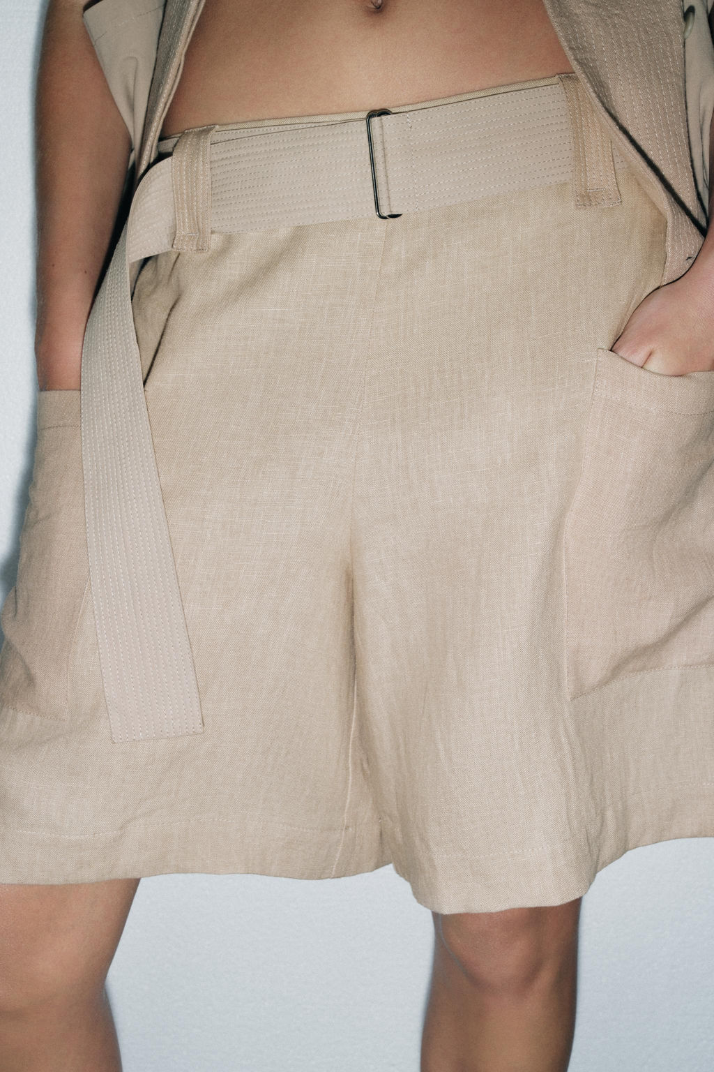 100% LINEN COMBINED BERMUDA SHORTS - LIMITED EDITION - Zara фото 9