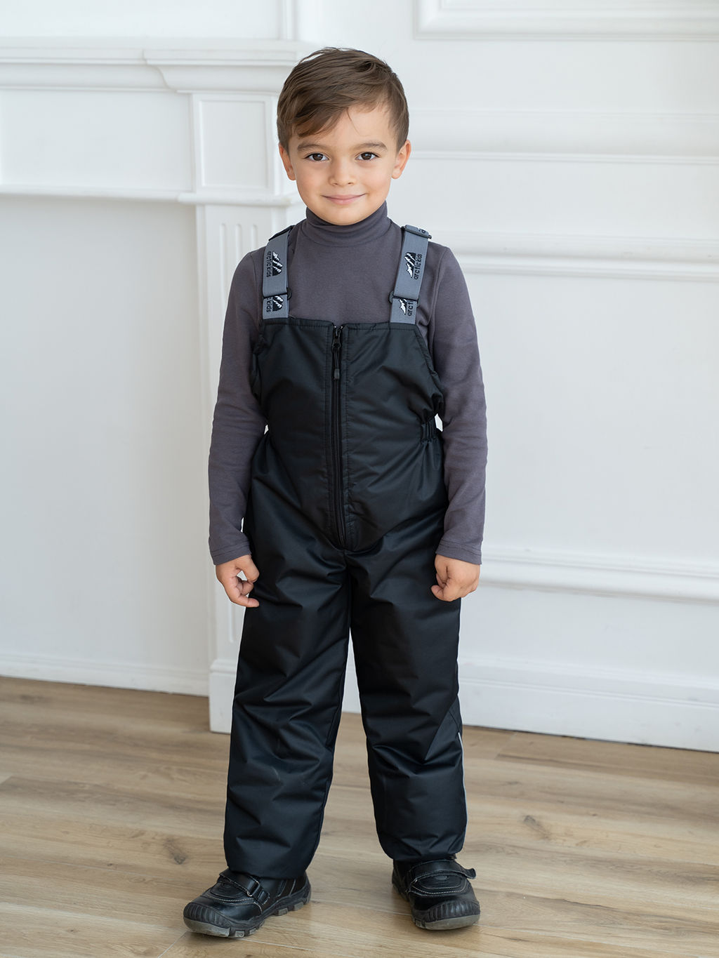 Полукомбинезон демисезонный черный (122-128, 64)