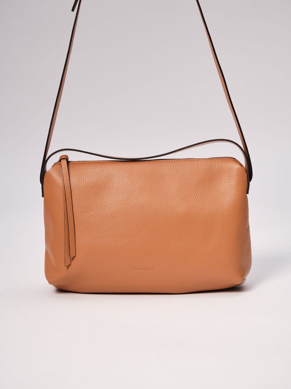 Сумка кожаная Deboro 30963 коричневый лист
