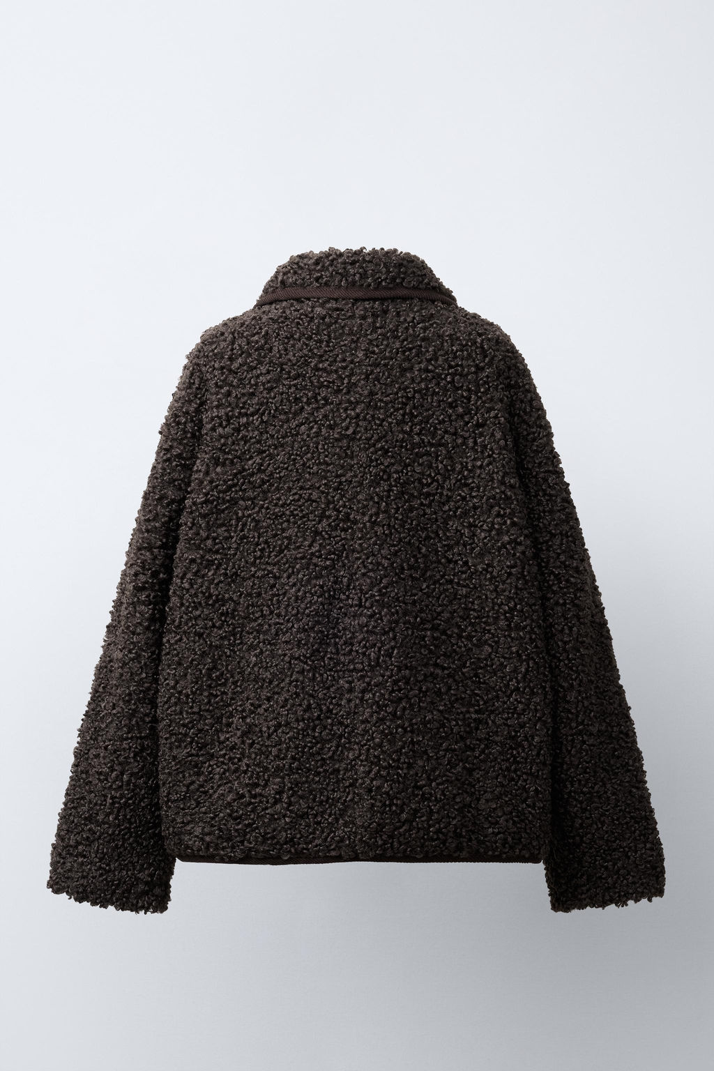 FAUX SHEARLING COAT WITH TRIMS - Zara фото 4