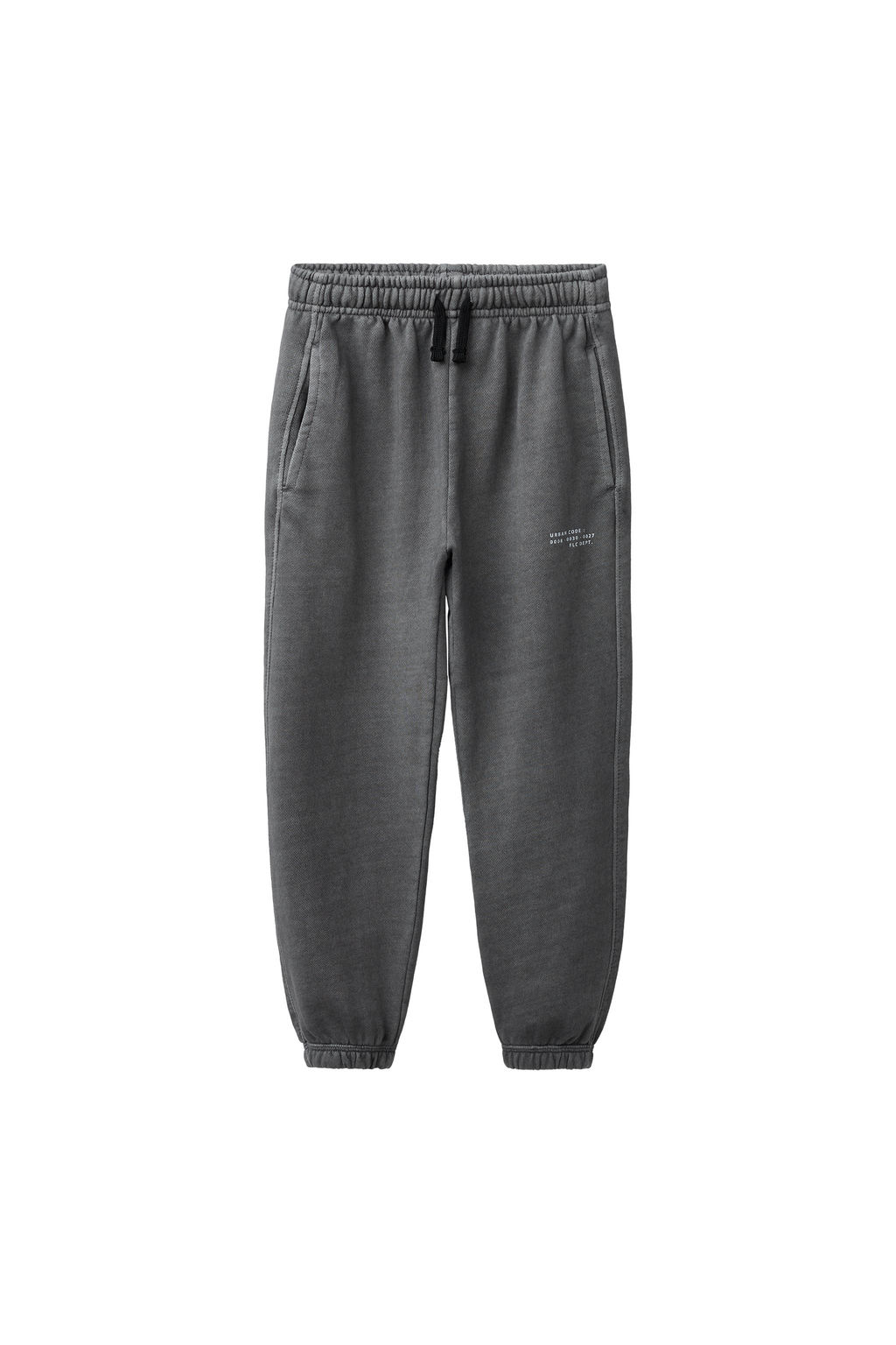 PANTAL?N FELPA JOGGER GARMENT DYE / Gris antracita - Zara фото 2
