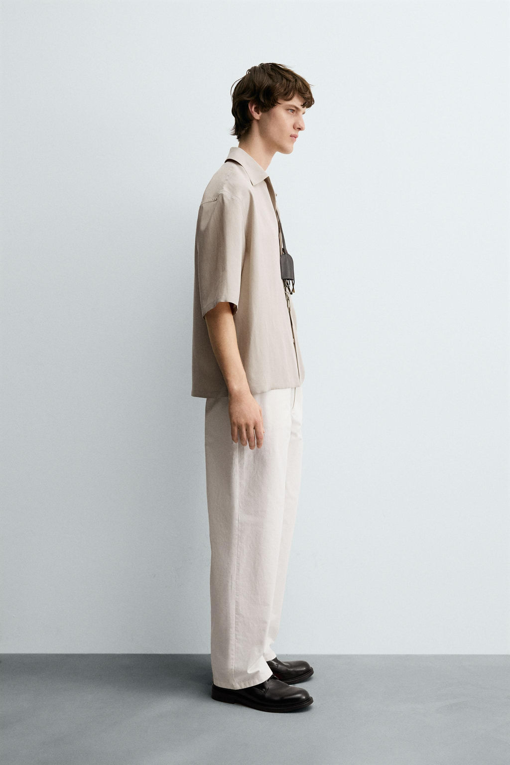 RELAXED FIT FLOWING SHIRT - Zara фото 4