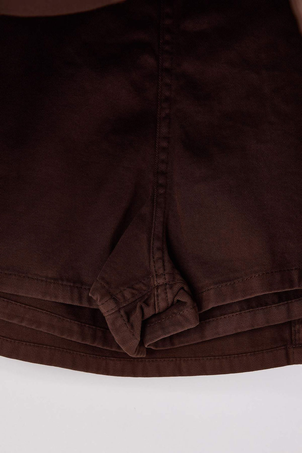 Kahverengi Y?rtmac Detayl? Denim Sort Etek TWOSS26SR00004 - Trendyolmilla фото 6