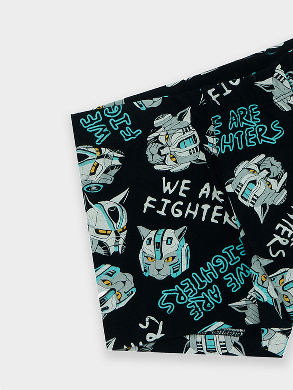 Цена за 2 штуки! Трусы для мальчиков черные с принтом робокоты - Mark formelle фото 3