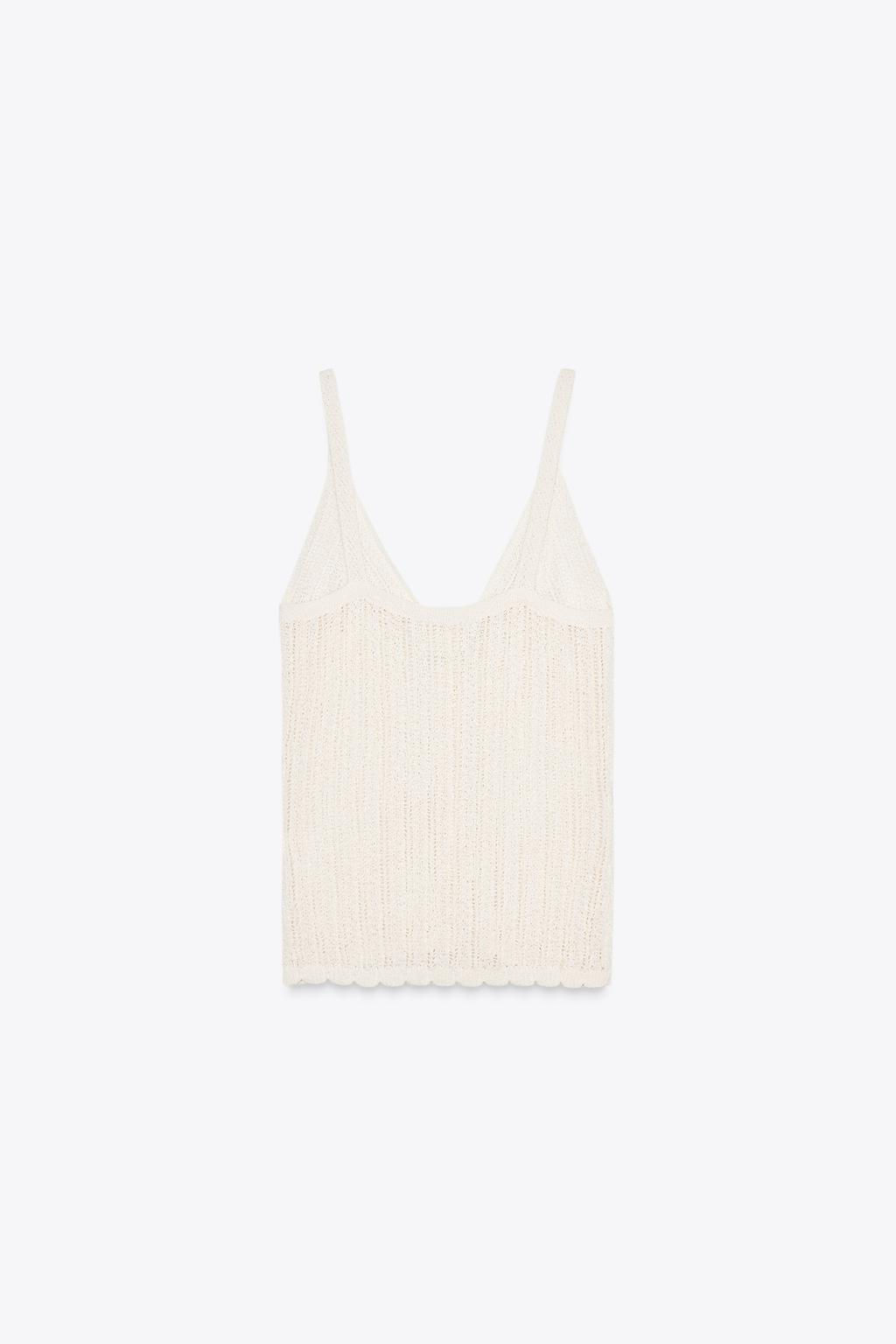 KNIT STRAPPY TOP - Zara фото 6
