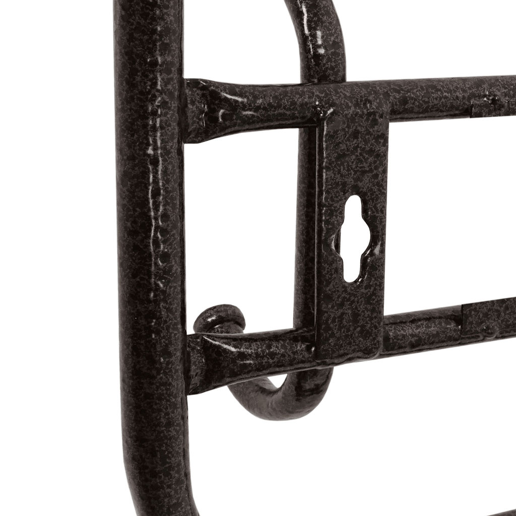 Вешалка настенная металл. с полкой 80см, 6 рожков, антик/коричневый