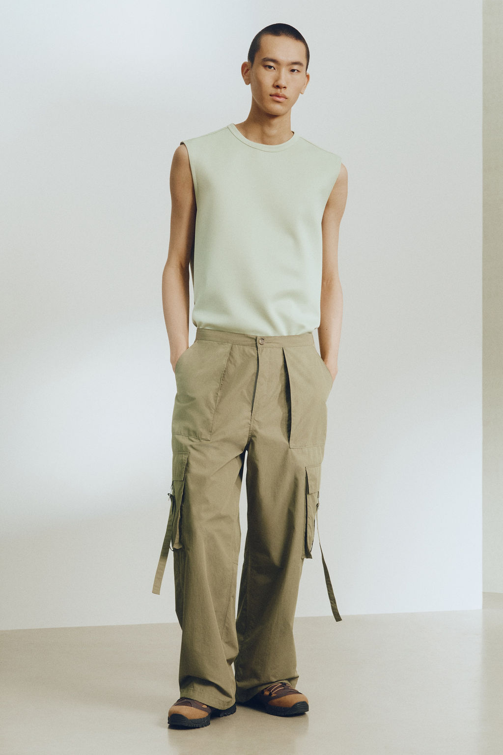 Camiseta sin mangas efecto neopreno Loose Fit - H&m фото 3