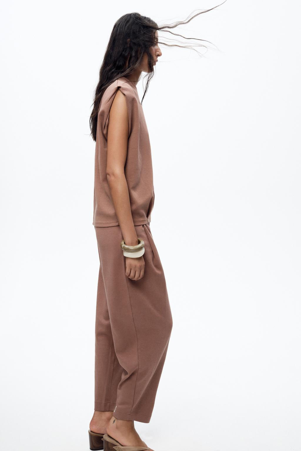 WASHED PLEATED TROUSERS - Zara фото 20